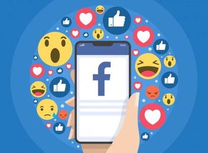 animated photo of someone holding a phone surrounded by emojis