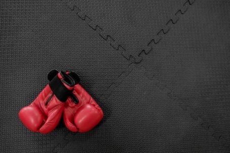 red boxing gloves