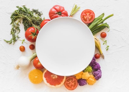 bowl of fruits and vegetables