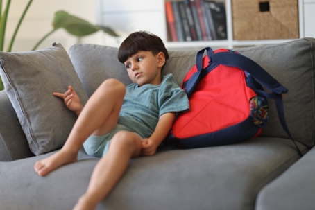 Child who doesn't want to go.